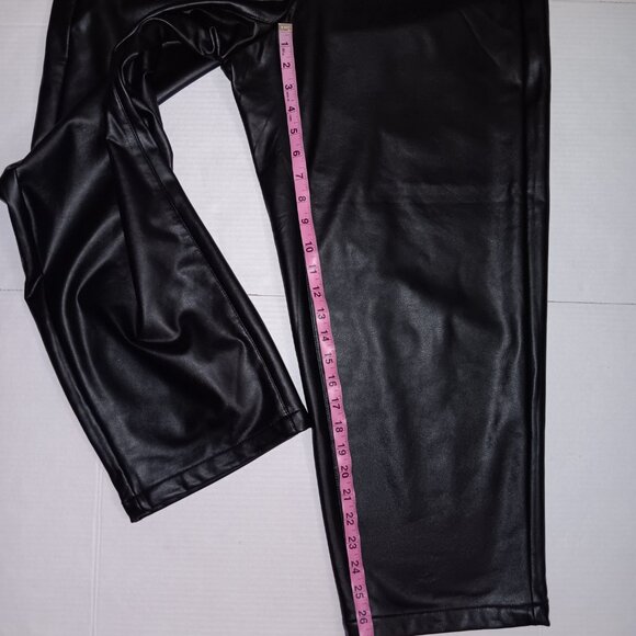 J.JILL WOMEN'S PULL ON FAUX LEATHER PANTS - Picture 10 of 13